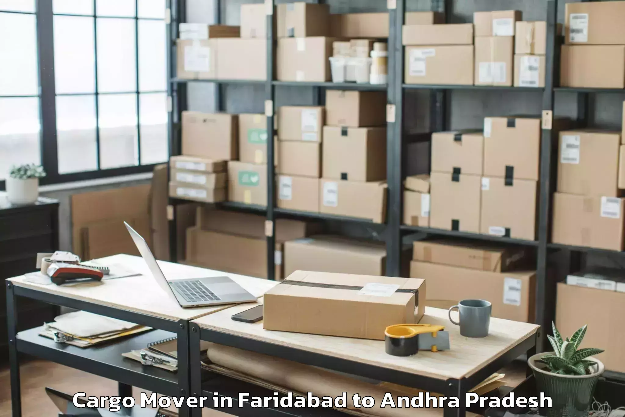 Faridabad to Kakinada Rural Cargo Mover Booking